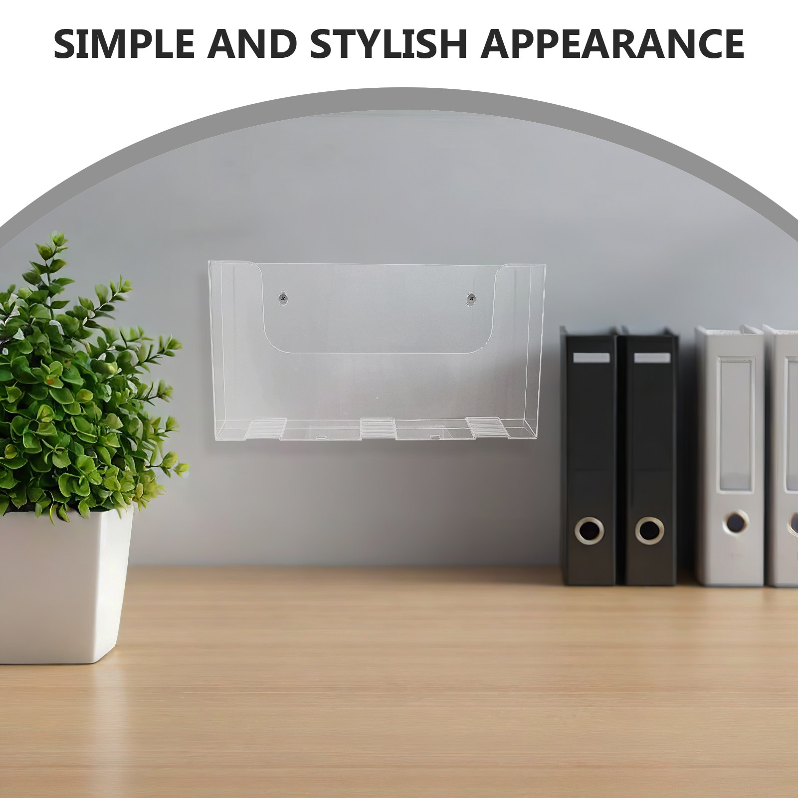 2Pcs Wall File Holder Acrylic  - Magazine Holder Rack recension och pris