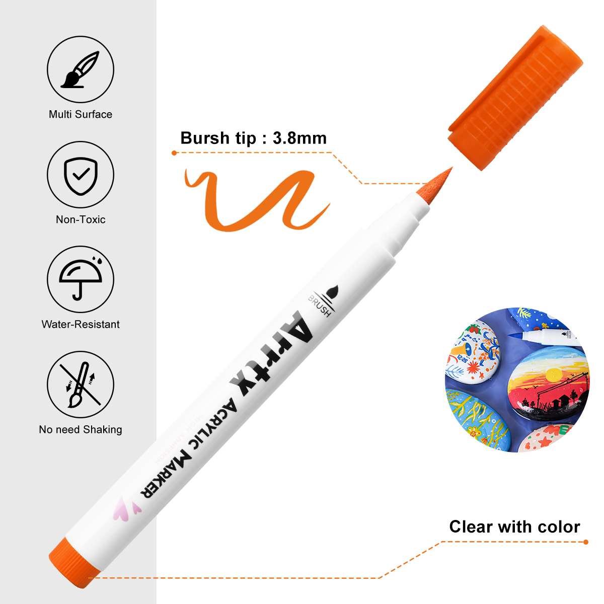 Arrtx 30 Colors Acrylic Makrer - Copic Marker Classic recension och pris