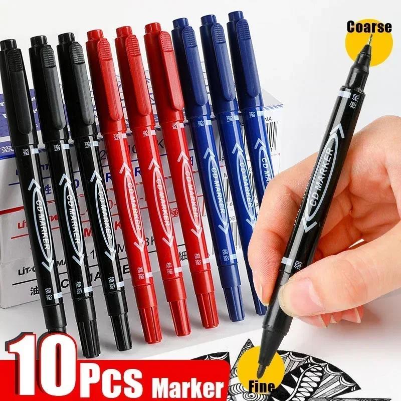 5/10 Pcs Twin Tip Permanent Ma - Correction Pen Fine recension och pris
